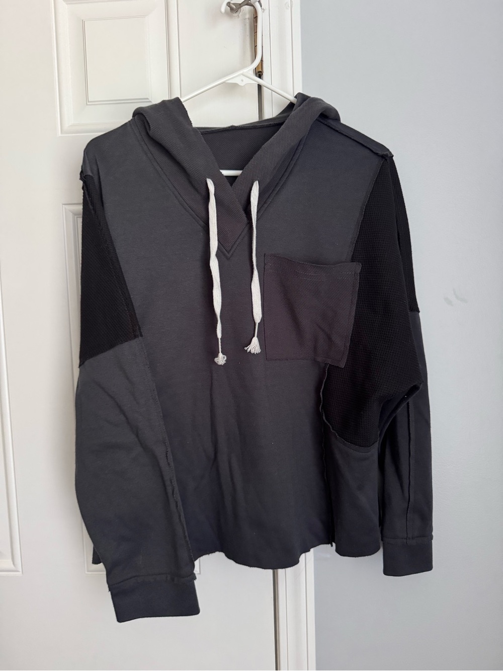 Women’s boutique hoodie - Charcoal Gray & Black
